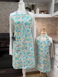 Mommy and Me Apron Set - 100% Cotton - Flower Patch
