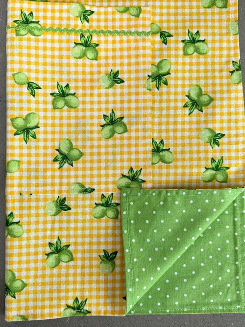 Mommy and Me Apron Set - 100% Cotton - Limes