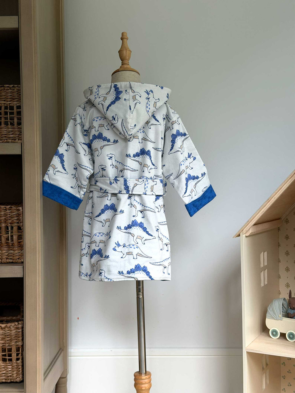 Toddler Robe - 100% Cotton Flannel - Dino World