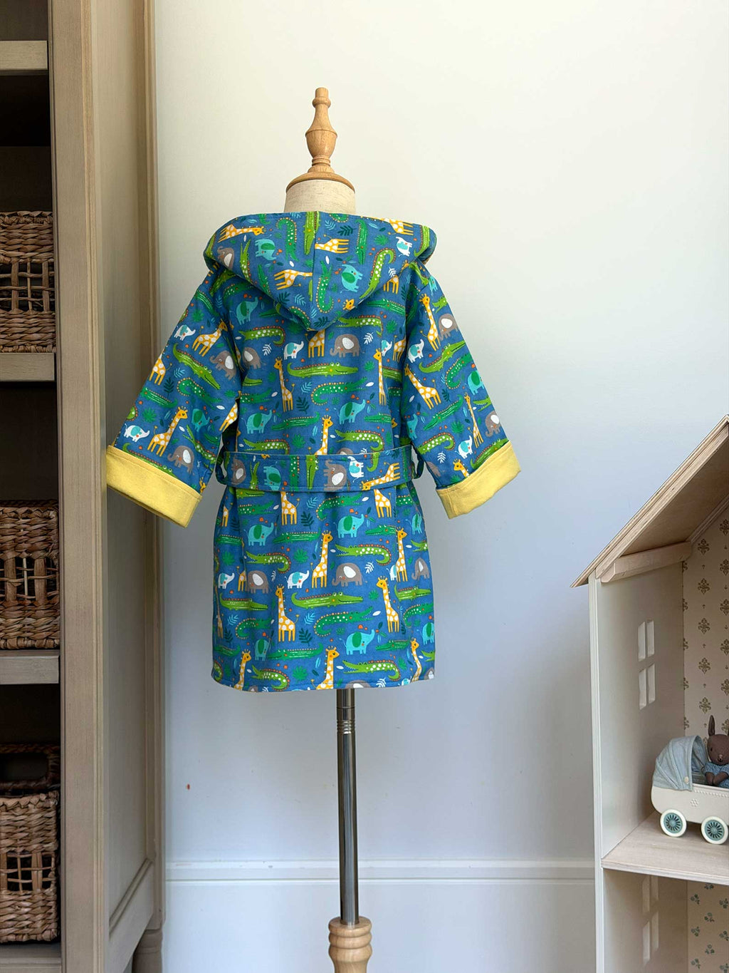 Toddler Robe - 100% Cotton Flannel - Animal Nursery