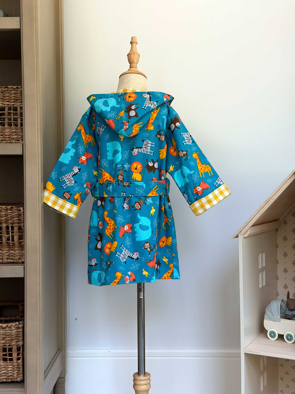 Toddler Robe - 100% Cotton Flannel - Animal Buddies