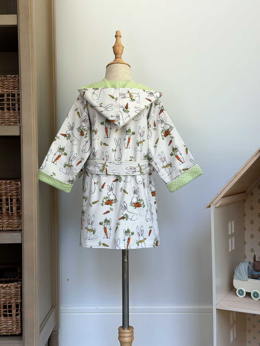 Toddler Robe - 100% Cotton Flannel - Bunny Lunch