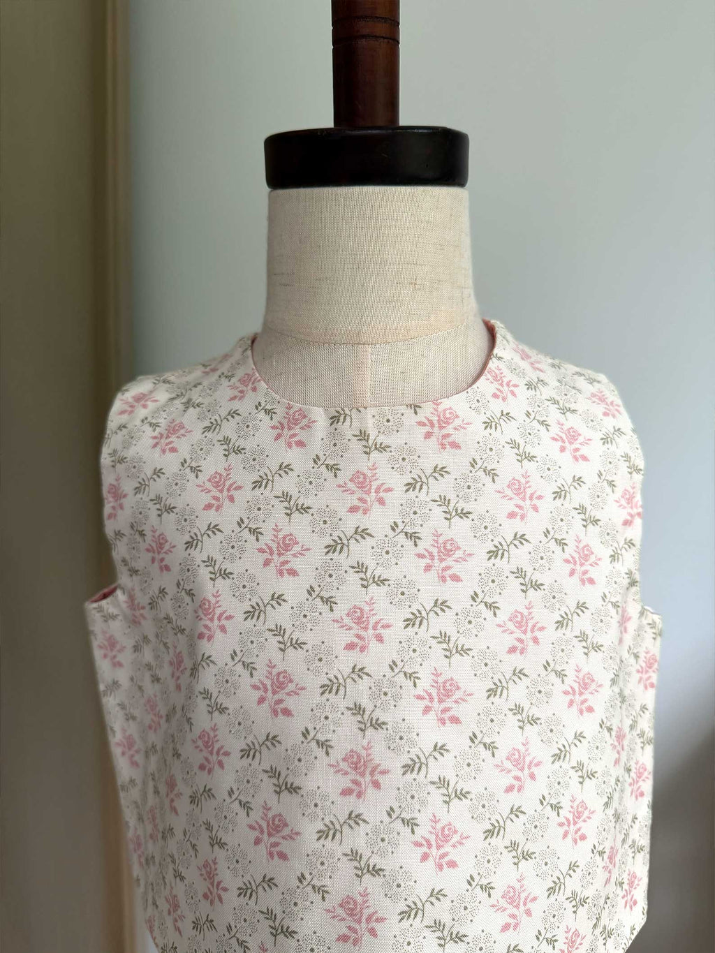 Toddler Shorts Set – 100% Cotton, Lined Top & Elastic Waist Shorts - Lt Pink Flowers