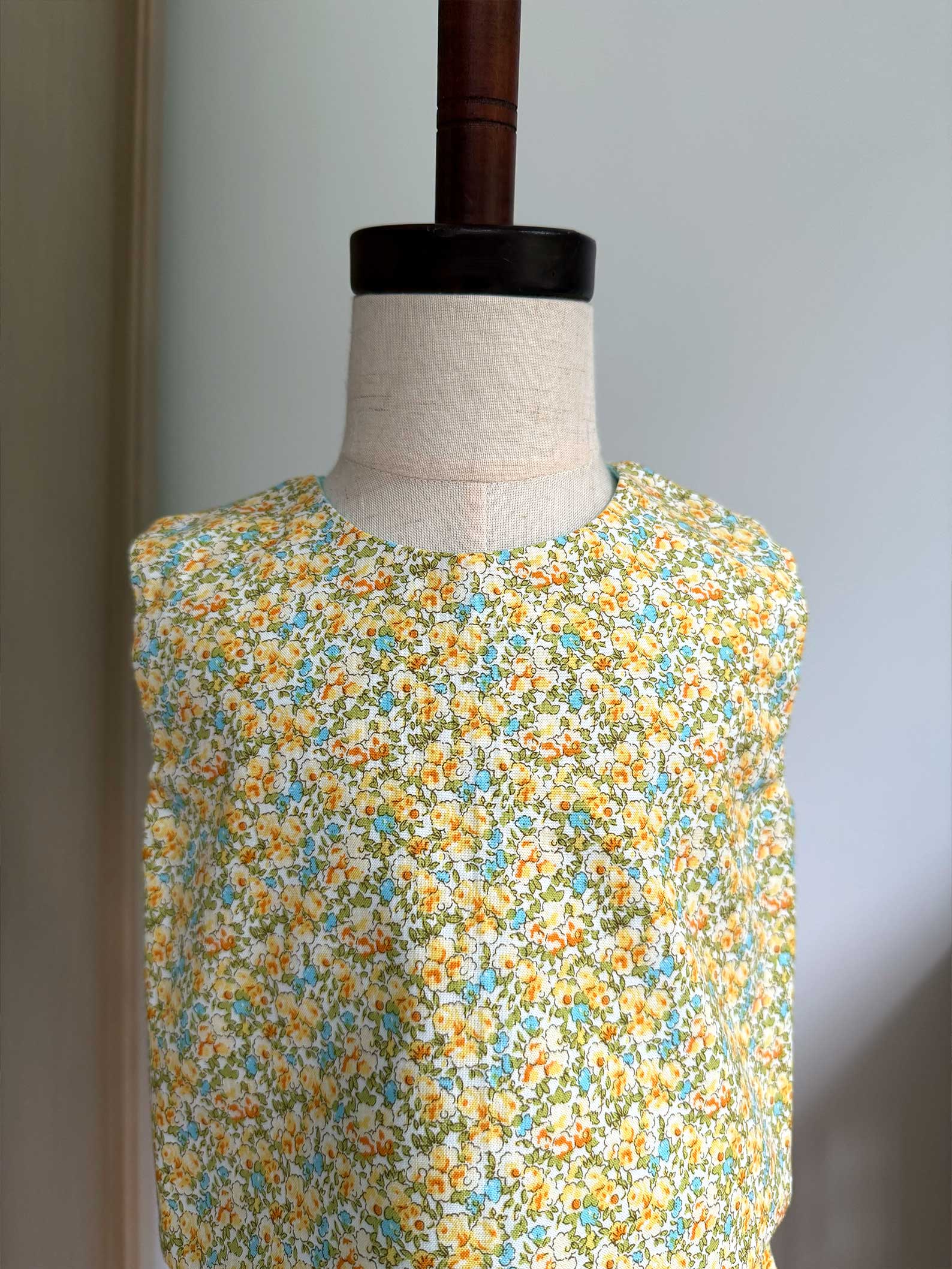 Toddler Shorts Set – 100% Cotton, Lined Top & Elastic Waist Shorts - Yellow Flowers